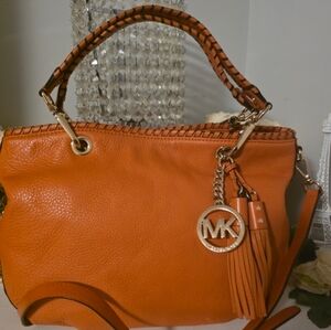 Michael Kors Tangerine Shoulder Bag with Tassel